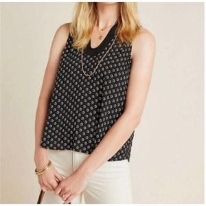 Anthropologie Black and White Blouse